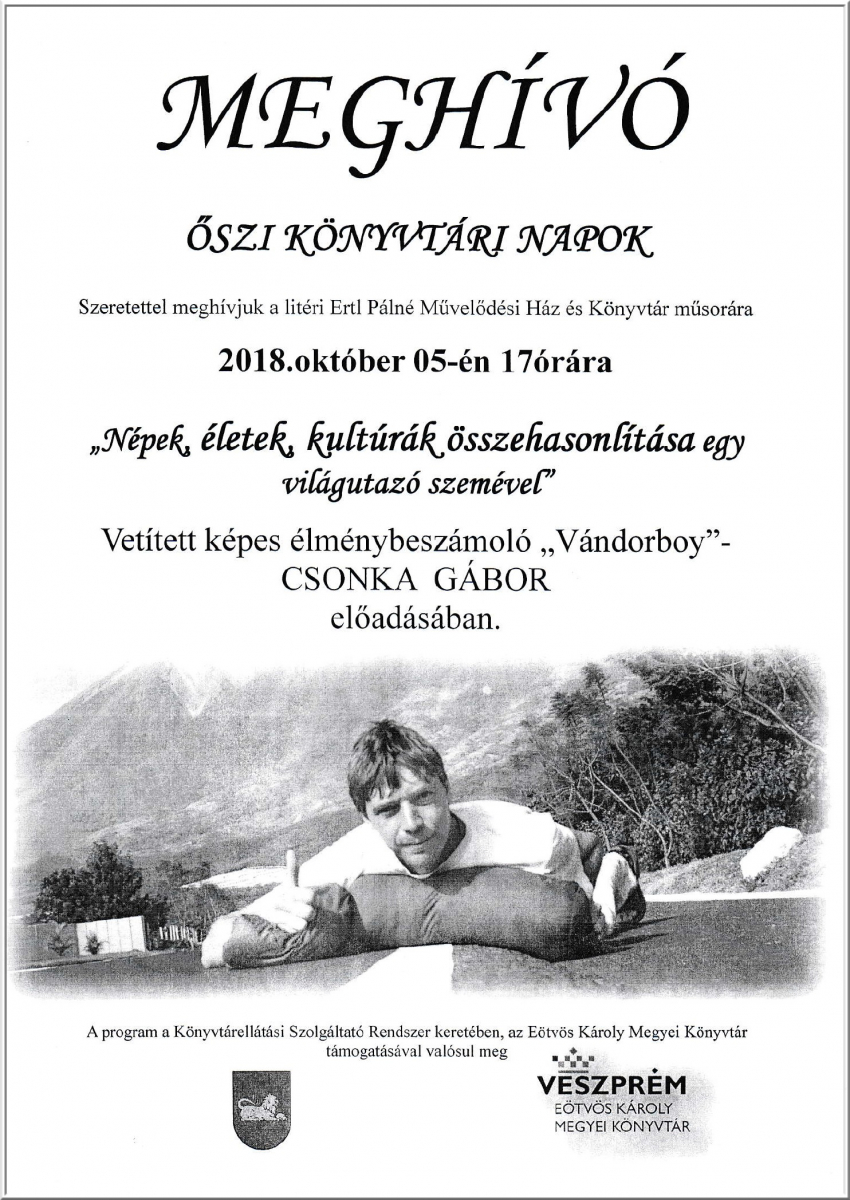 Őszi könyvtári napok