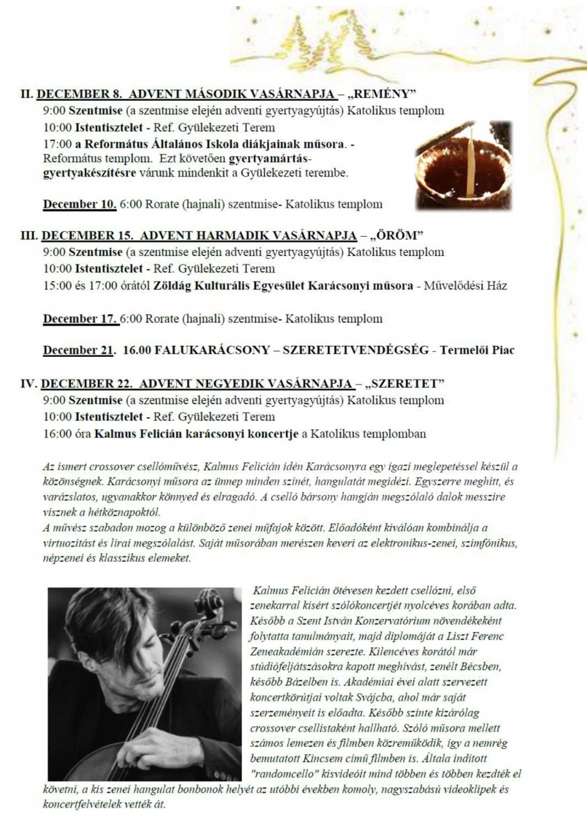 Decemberi programok Litéren!