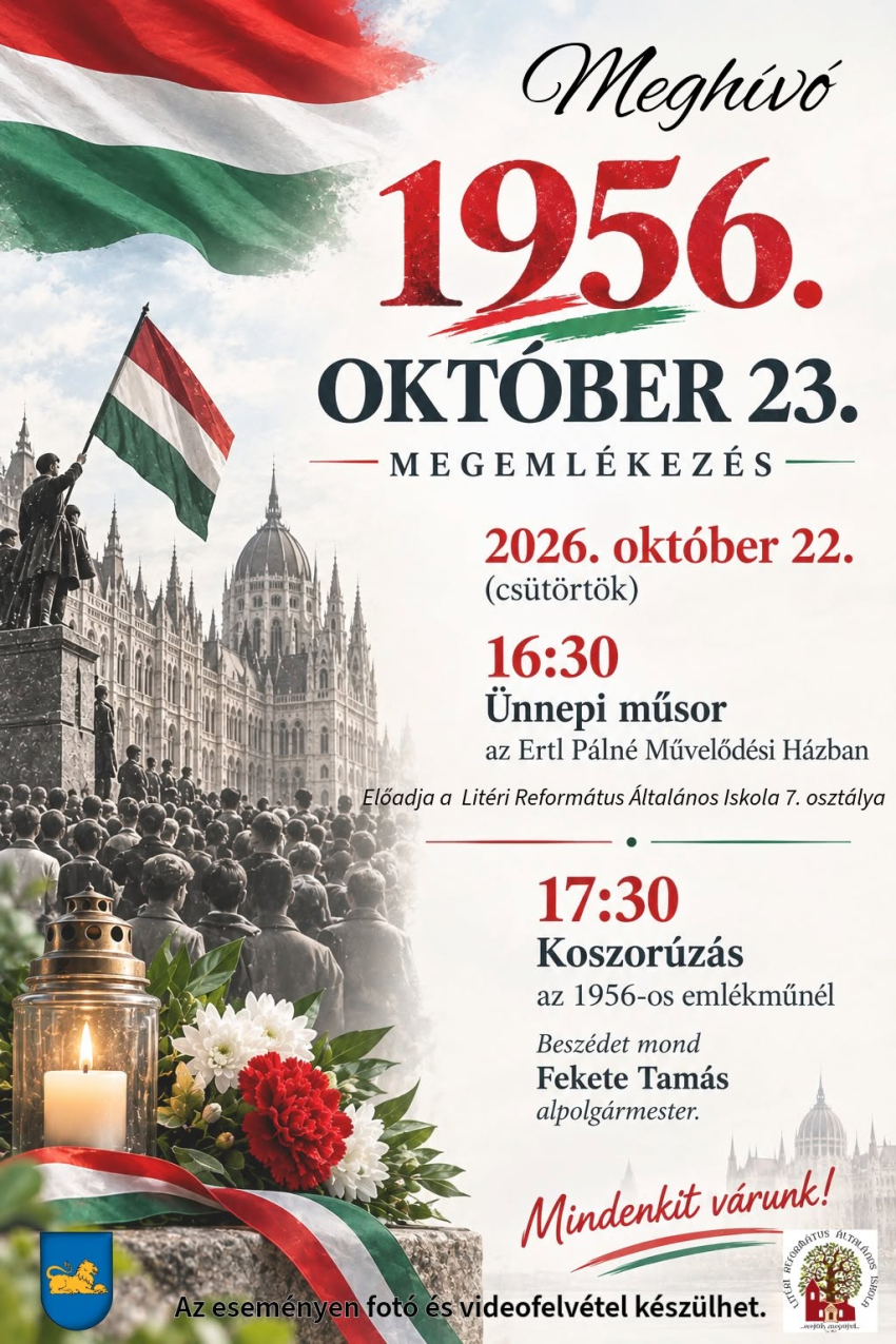 Meghívó ünnepi megemlékezésre és koszorúzásra!