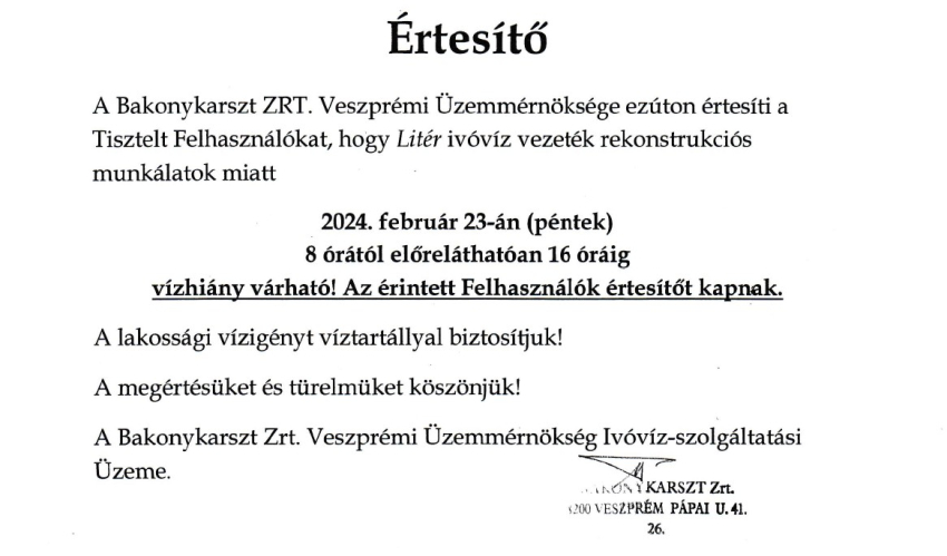 Vízhiány - 2024.02.23.