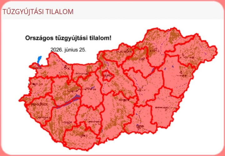 Országos tűzgyújtási tilalom van!