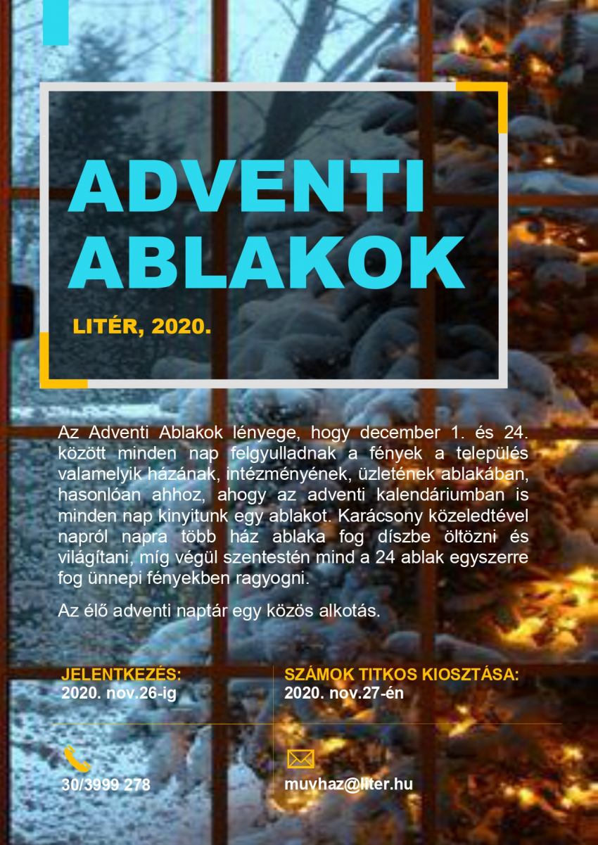 Adventi ablakok Litéren!