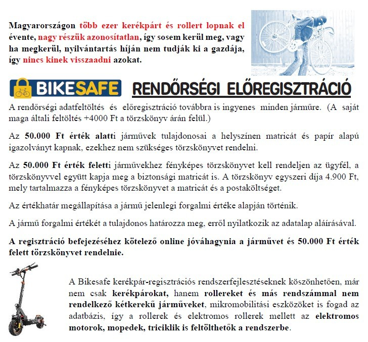 BikeSafe figyelemfelhívás!