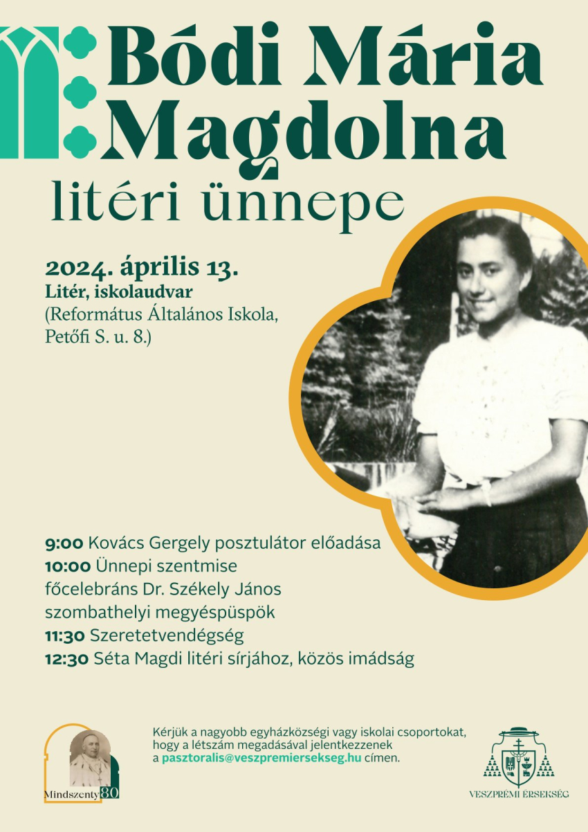 Bódi Mária Magdolna litéri ünnepe - 2024.04.13.