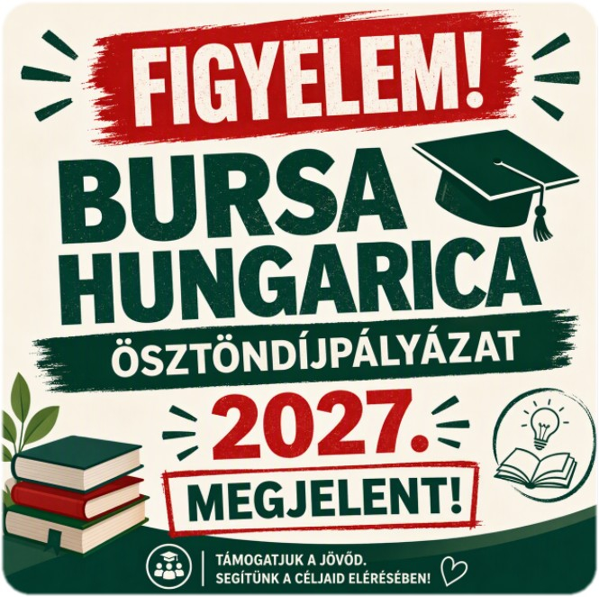 Bursa Hungarica Ösztöndíjpályázat 2027.