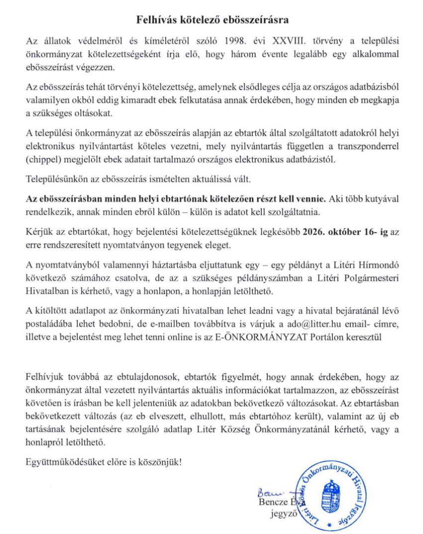 Ebösszeírás 2026!