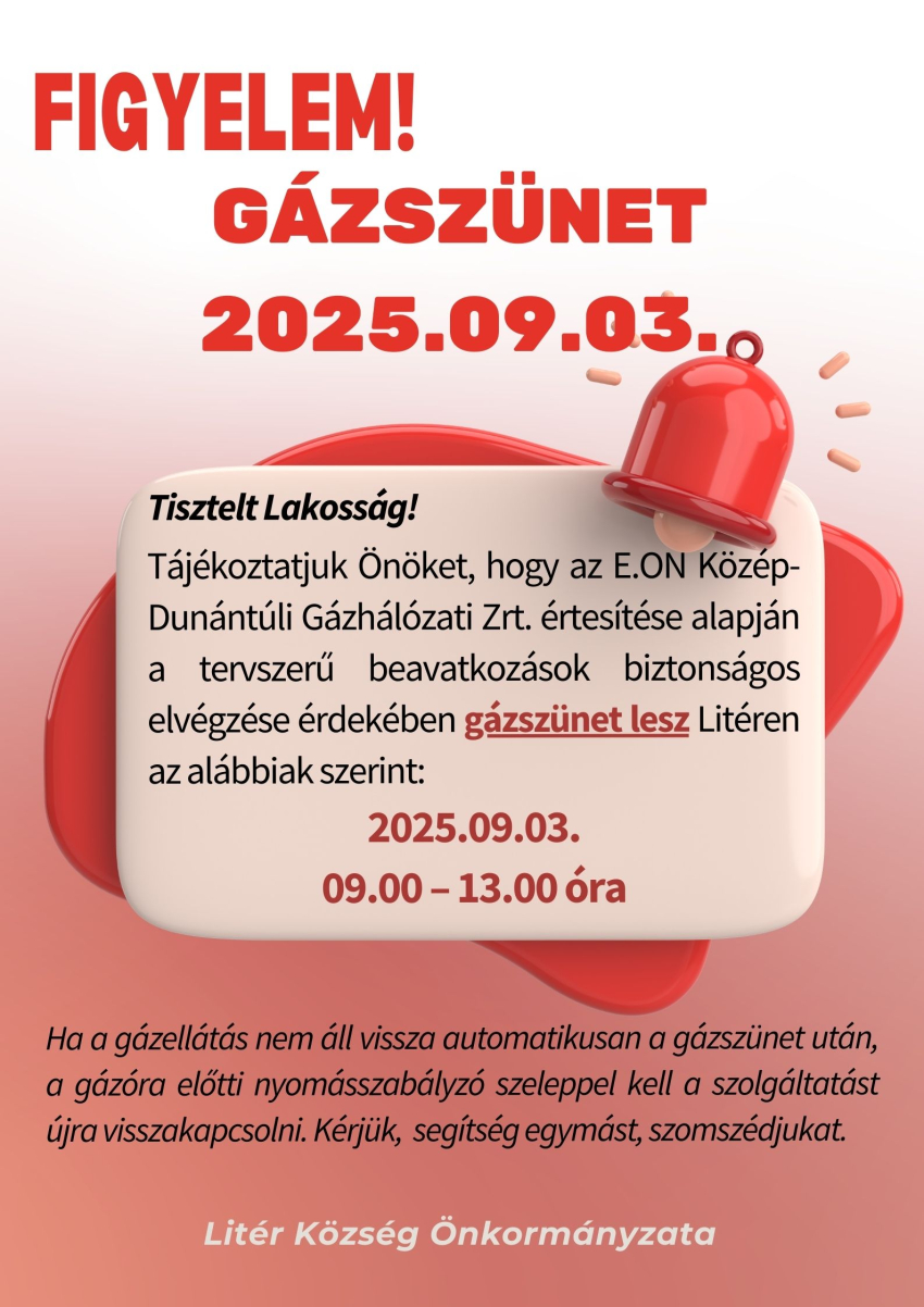 Gázszünet! - 2025.09.03.