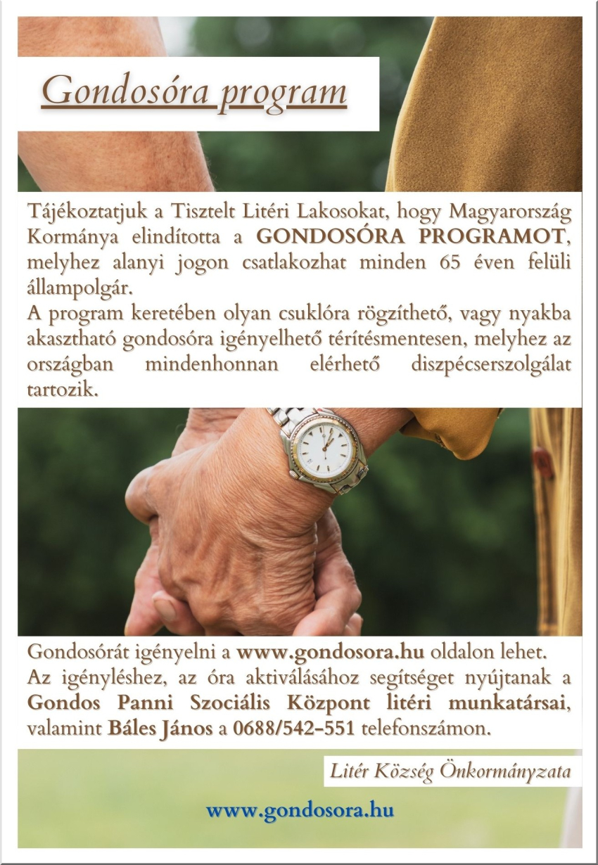 Gondosóra program!