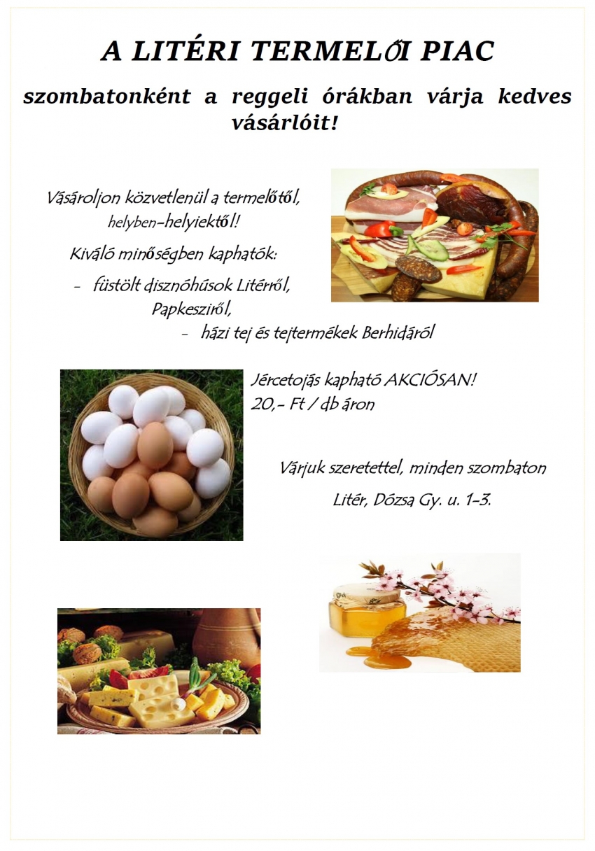 Termelői piac - Jércetojás akció