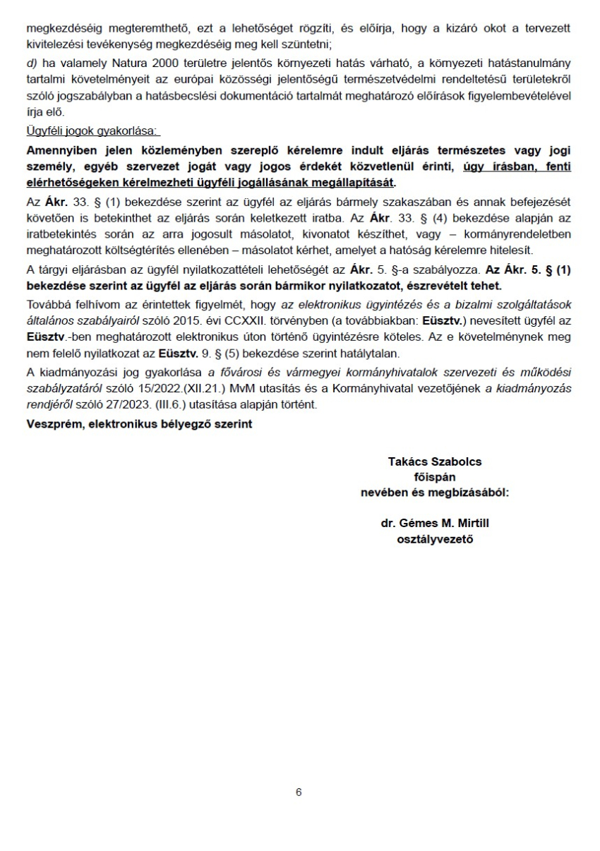 Közlemény előzetes vizsgálati eljárás megindításáról és közmeghallgatás tartásáról 