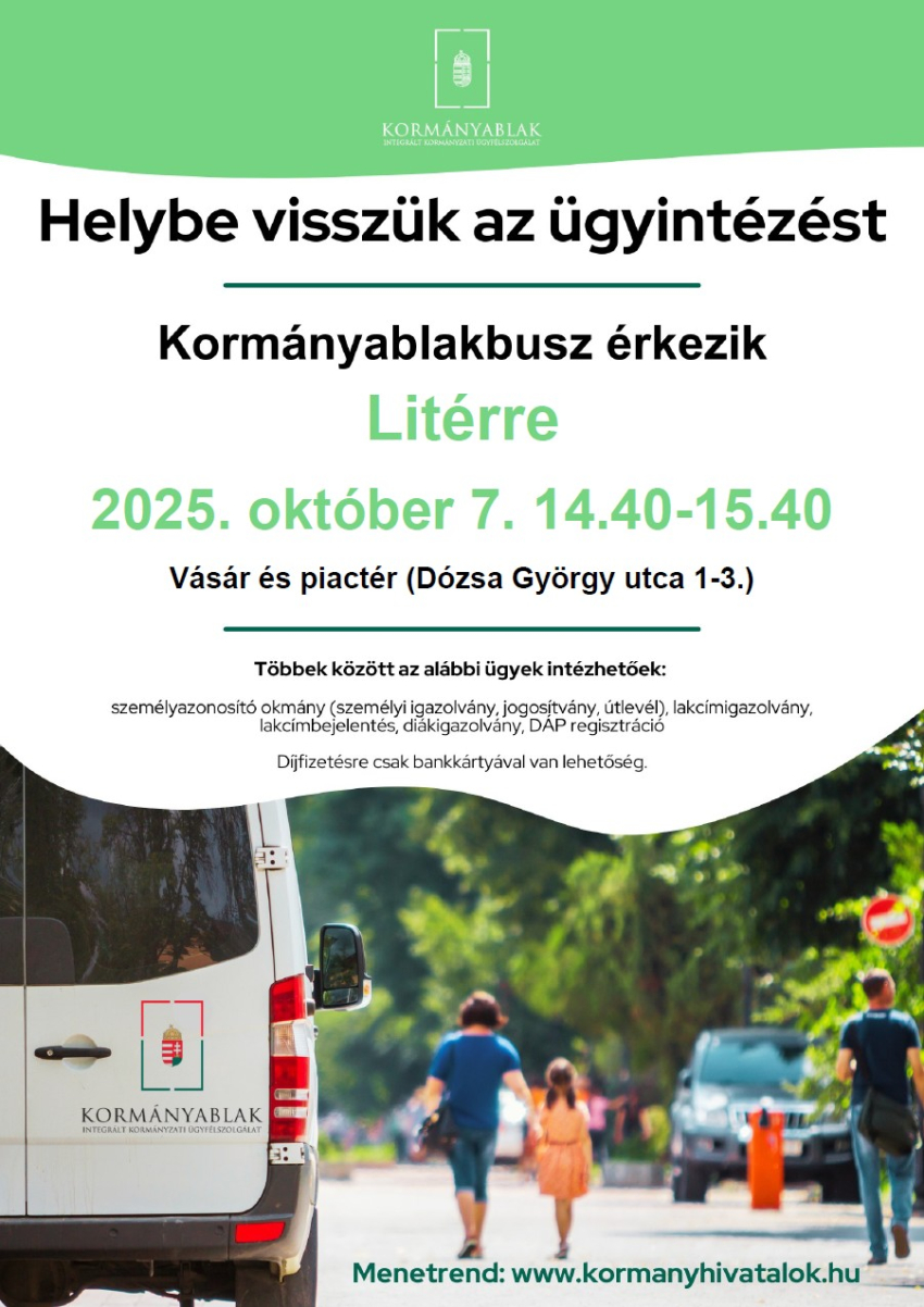 Kormányablak-busz Litéren - 2025.10.07.