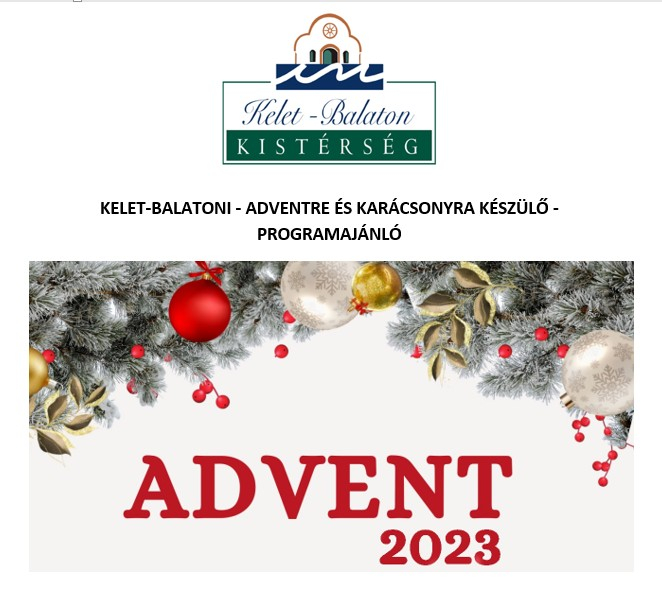 Térségi adventi programajánló!