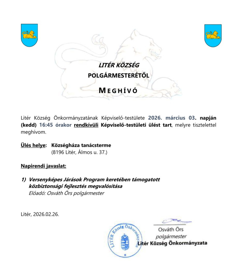 Képviselő-testületi ülés - 2026.03.03.