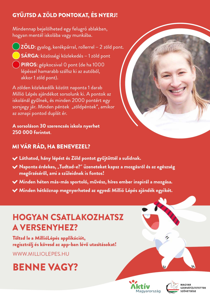 Millió lépés az iskoládért!