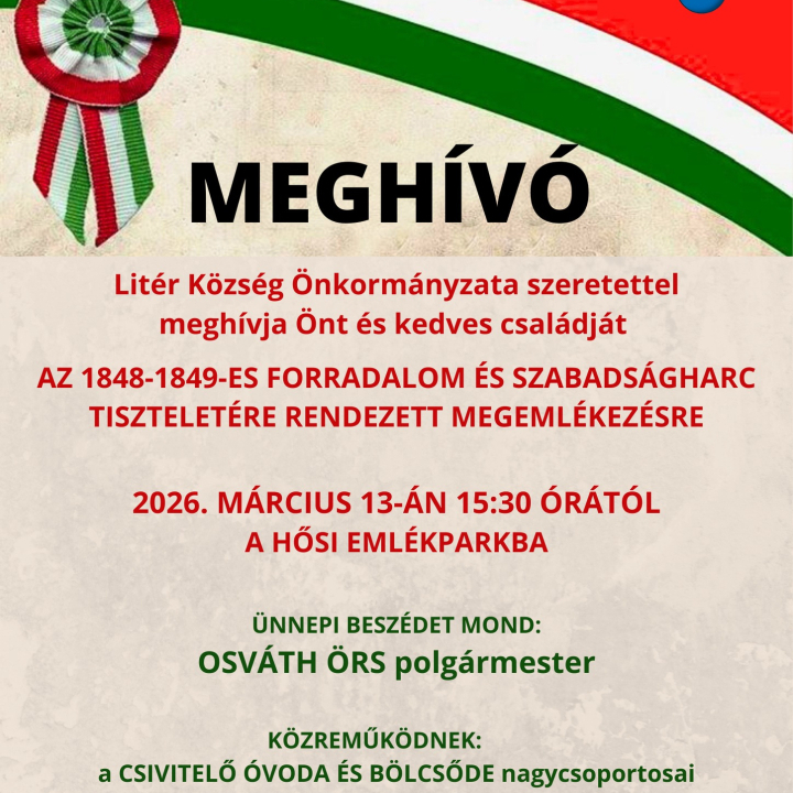 Meghívó megemlékezésre!