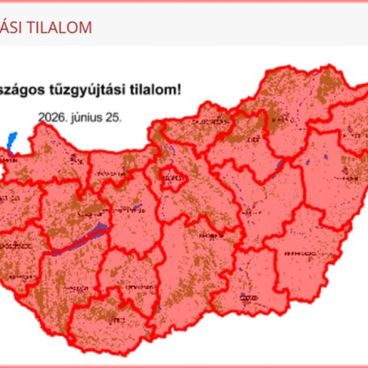 Országos tűzgyújtási tilalom van!
