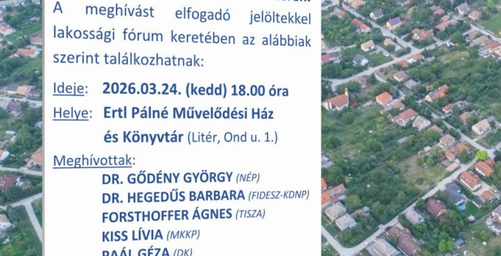 Országgyűlési képviselő-jelöltek bemutatkozása Litéren!