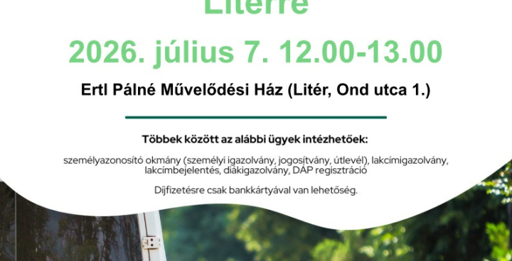Kormányablakbusz Litéren!