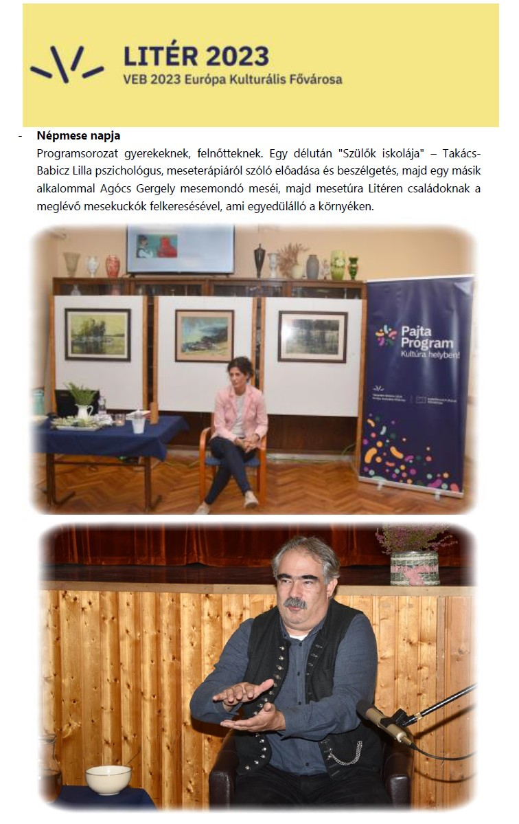 EKF PAJTAPROGRAM: KULTKERT - ÚJ KÖZÖSSÉGI TÉR LITÉREN - Projektbeszámoló