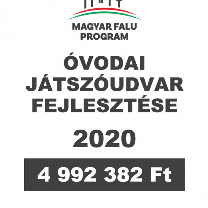 Magyar Falu Program - Óvodai játszóudvar fejlesztése