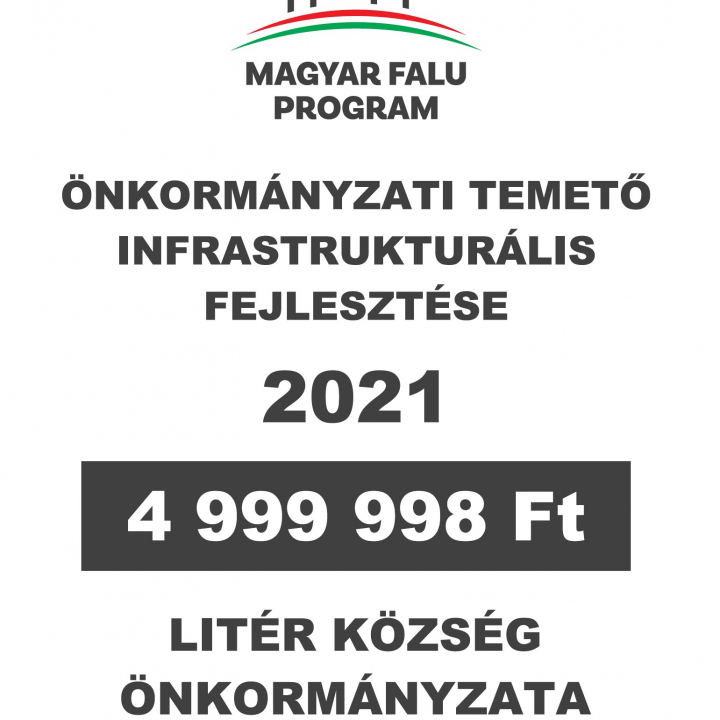 Magyar Falu Program - Temető infrastrukturális fejlesztése