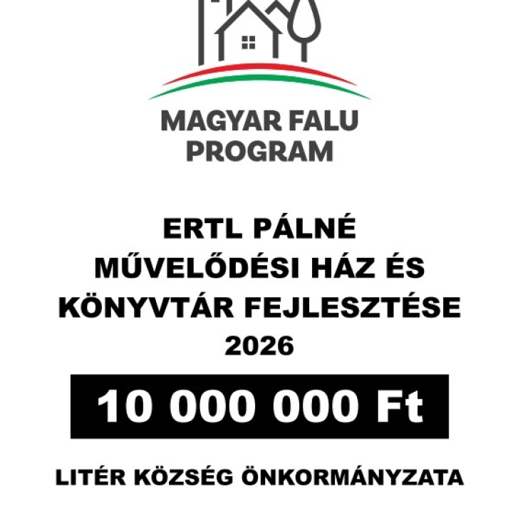 Magyar Falu Program - Ertl Pálné Művelődési Ház és Könyvtár fejlesztése